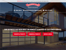Tablet Screenshot of overheaddoors.com